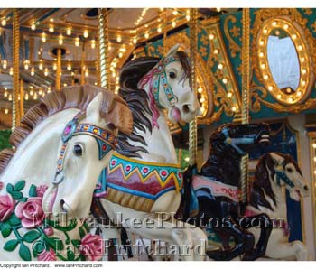 Photograph of Carousel Horses from www.MilwaukeePhotos.com (C) Ian Pritchard